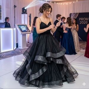 Prom Grad Dress Black by Bicici & Coty